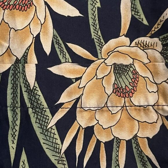 Cooke Street XL Camp Shirt Tropical Print Short Sleeve Pocket Side Vents XL - Picture 4 of 9